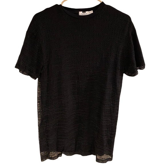 Topman Other - Topman Mesh Black T-Shirt. Size S-M